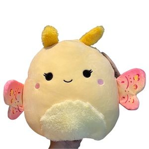 BNWT Squishmallows Miry the Moth 10” Rare Yellow and Pink Spring 2023